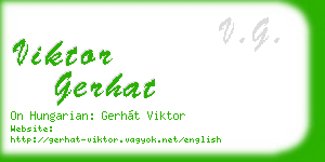 viktor gerhat business card